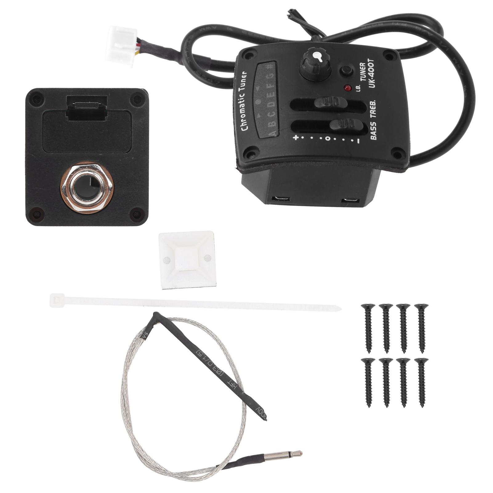 

UK400T Ukulele Pickup Electric Box PickUp Equalizer Minor 4String Guitar Pickups