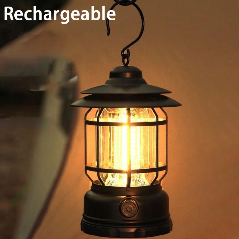 Camping Light Solar-Powered Long-Lasting Rechargeable Portable Lighting Lamp