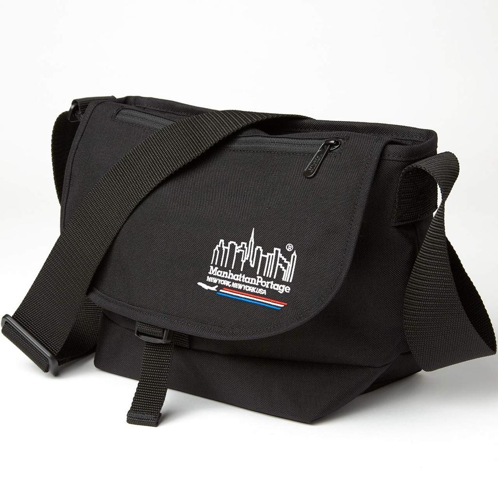 Taška přes rameno přes rameno přes rameno [Manhattan Portage] [JA] (Černá)