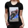 Maglietta Fabio Quartararo Pilota Motociclistico Francese per Donna Girocollo Streetwear T-Shirt da Donna Manica Corta Abbigliamento Estivo Top