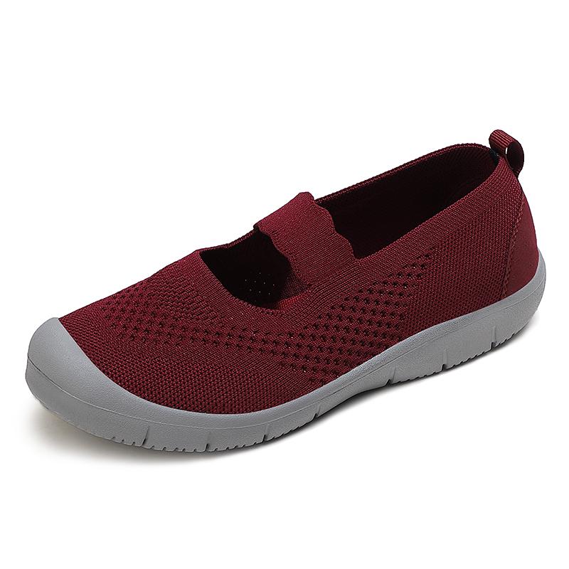 Fashion Women Spring and Summer New Flat Light Large Size Comfortable Leisure Sports Walking Mother Walking Training Shoes