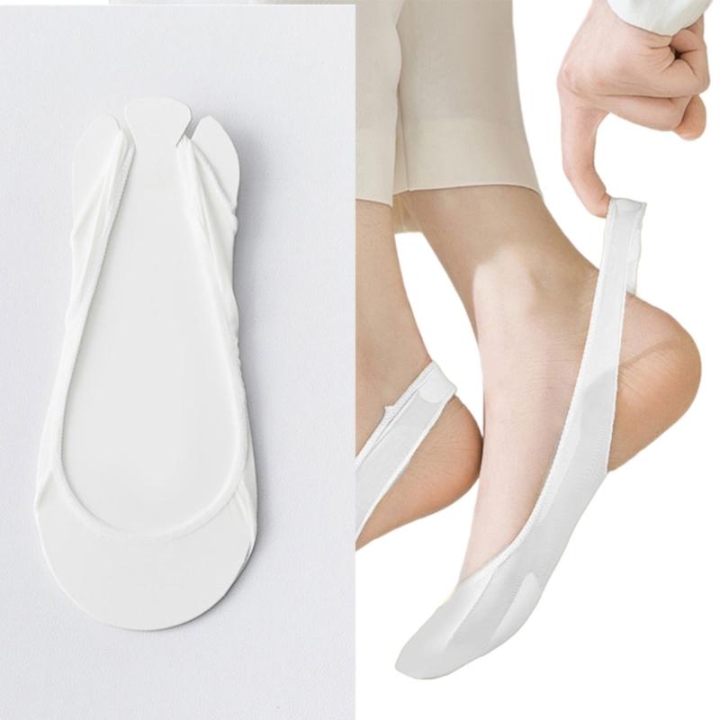 Antislip Strap Half Toe Invisible Low Cut Liner Socks Ball of Foot Cushioned No Show Padded Half Socks For Women Heel