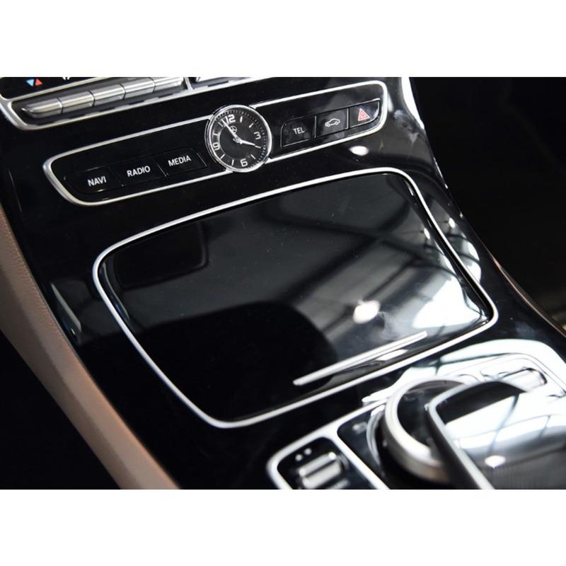 For Mercedes Benz 2016- E CLS Class W213 W238 W257 Chrome Center Console Cup Holder Trim 2136830600 2136830500 2136830900