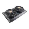 12V 80W Radiator Dual Cooling Fan Iron Frame High Power Water Tank Heat Dissipation Universal Car