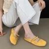 Mode Handgewebter Schmetterlingsknoten Marken Flache Slipper Damenmode Flache Mary Jane Schuhe Bequem Lässig Retro Designer Schuhe