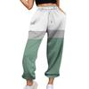 Fritidsbukser for kvinner Høyt midjebelte joggebukser med lommer