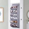 Over Door Shoe Organizer with Large 6 Deep Pockets Door Shoe Rack for Closet Door Foldable 16 Pairs Resuable Hanging Storage Bag