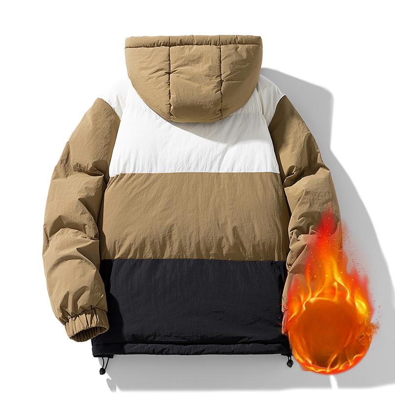 Hooded Down Cotton Clothes Men's Jacket Winter New Trendy Brand Loose Cotton Clothes Jacket Men's Thickened Warm Bread Clothes