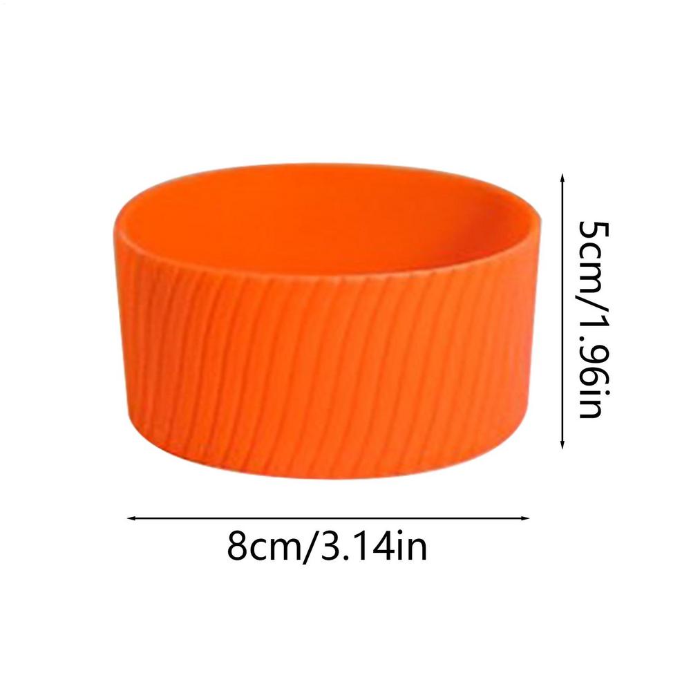 Silicone Sleeves For Bottles Reusable Coffee Sleeve Heat-resistant Hot Cup Sleeve Mug Protector Silicone Tumblers For Glass