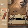 French Entry Door Floor Mat, Dirt-Resistant Leave-In Pvc Silk Ring Floor Mat Can Be Cut, And Foot Pads In Household Shoe Changing Area Can Be
