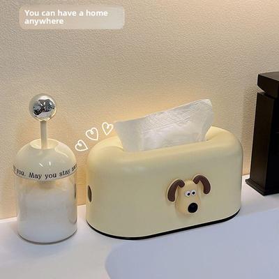 Cute Cartoon Tissue Box Household Living Room Bathroom Creative Spring Lifting Paper Box Car Ornament Paper Box