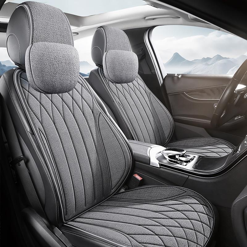 Universal Car Seat Cover Four Season Auto Flax Breathable Anti-Slip Covers for Car Seats Cover Protection Cars Seats Covers