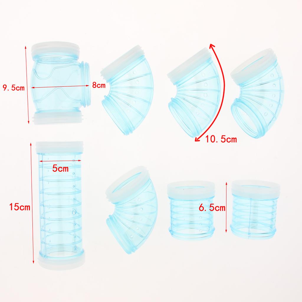 DIY Externally Connected Tunnel Tube Hamster Amusement Tube Toy for Small Pets