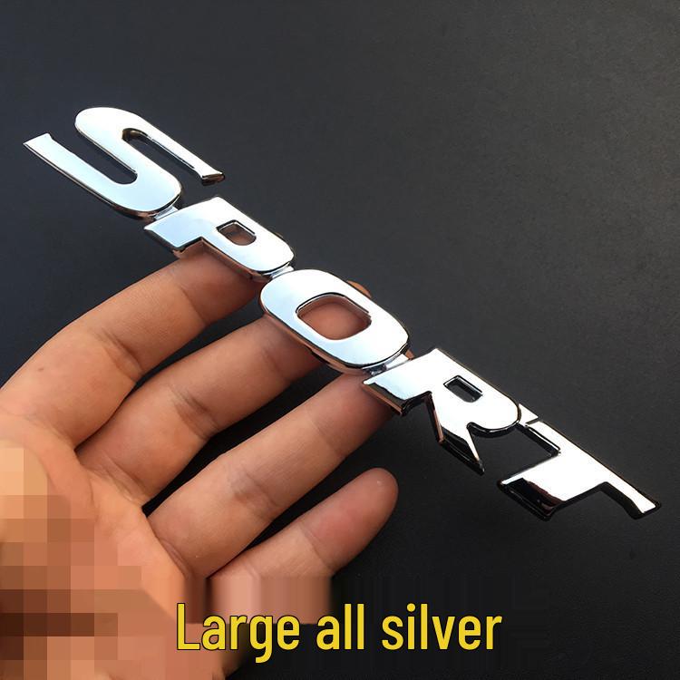 3D Sport Metal Car Logo Emblem - Modified Vehicle Decal for Tail, Door, and Side Panels