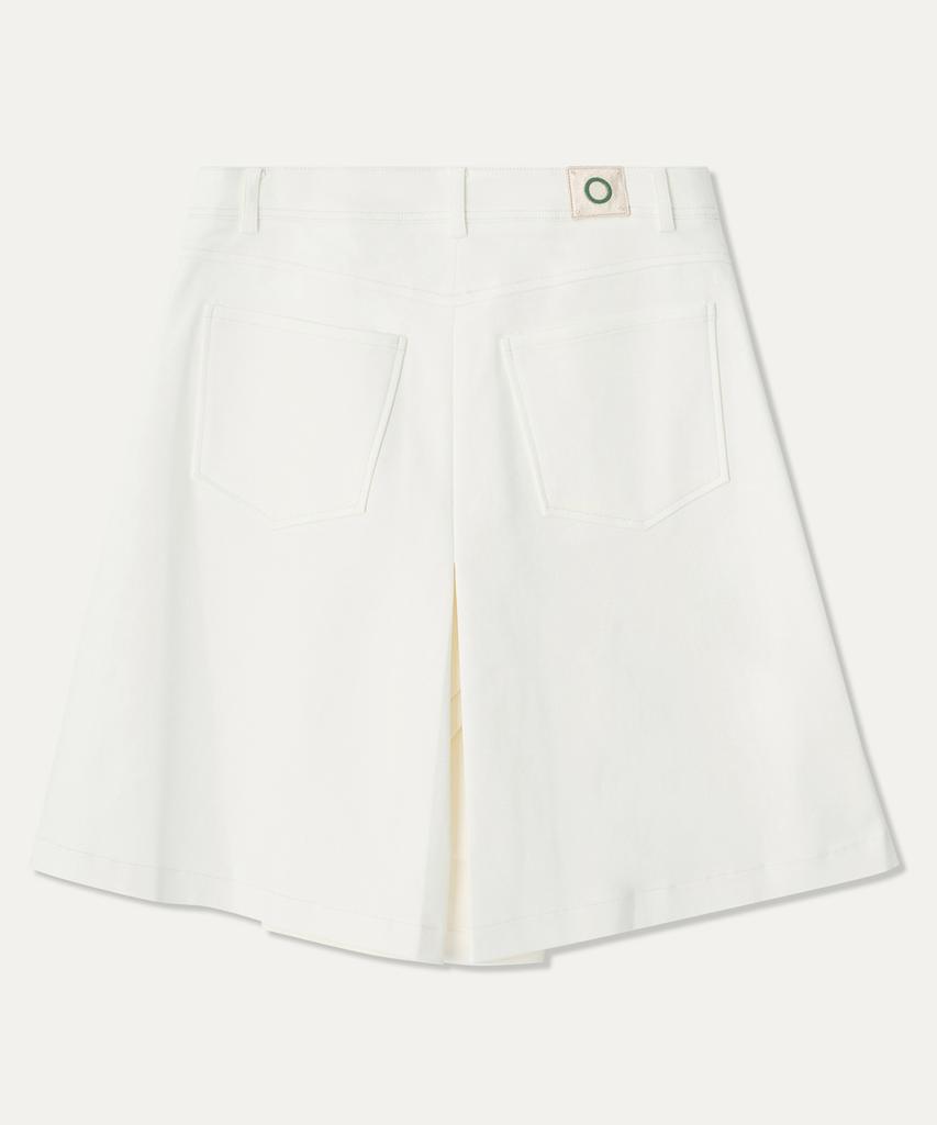 MAYOL Cotton Blend Bermuda Shorts_White