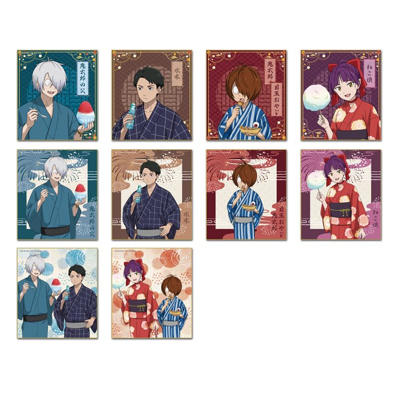 Movie [The Birth of Kitaro: The Mystery of Gegege] Original Trading Mini Shikishi Festival Version 10-Piece Box