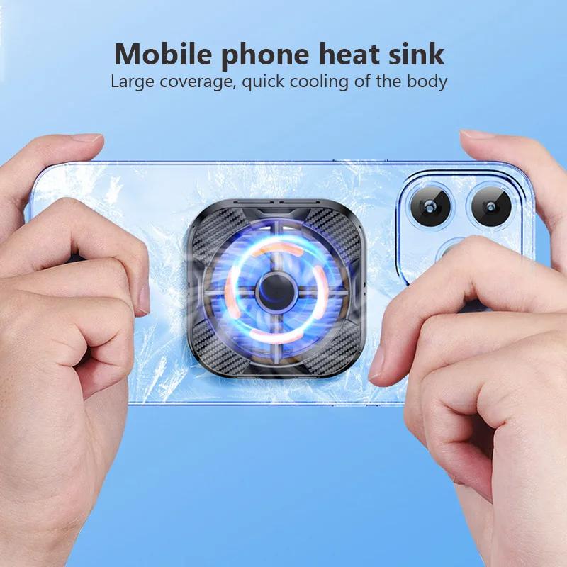 X79 Magnetic Cell Phone Cooler Mobile Phone Radiator Cooling Fan Semiconductor for Gaming