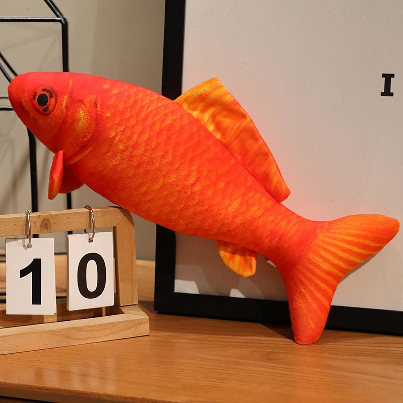 30-100cm Simulation Koi Fish Plush Toy Pillow Lifelike Colorful Red Gold Goldfish Plush Toy Home Decoration Gift For Children