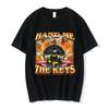 Funny Hand Me The Keys Meme Graphic T-Shirt Fashion Vintage Short Sleeves T-shirts Casual Oversized T Shirt
