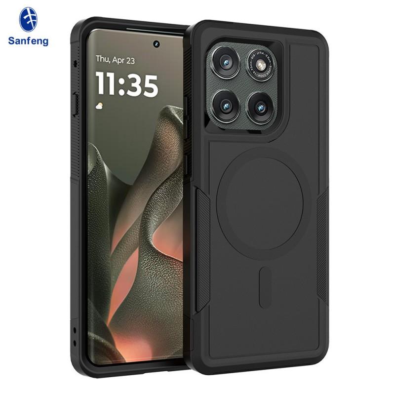 

Suitable Moto Phone Case Magnetic Attraction Edge60 Drop Resistance Two-in-one Motorola G86 Protective Cover MOTO Edge 50 Ultra чорний