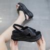 Platform Sandals Women's Summer 2025 New Cross Fashion Trend Women's Sandals Wear Fish Mouth Roman Shoes Women