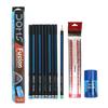 DOMS Fusion Xtra Super Dark Pencil Box Pack of 50 for Writing Sketching Shading School Art Free Scale Eraser Set