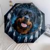 0106 Wzór łapacz snów pies, automatyczny parasol składany, przenośna i składana konstrukcja, 8 żeber, prezent na Boże Narodzenie lub urodziny.