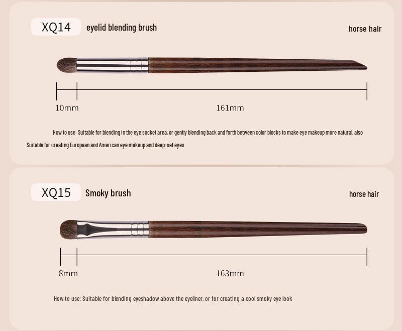 22-teiliges professionelles Tierhaar-Make-up-Pinselset für Maskenbildner