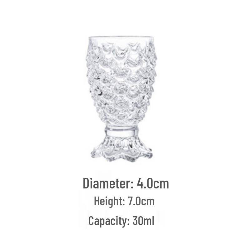 Mermaid Glass Dessert Cups, 30ml (Set of 3)