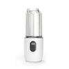 Portable Blender Electric Cordless USB Rechargeable Juicer Cup with Lid Powerful Blending for Gym Travel Kitchen White