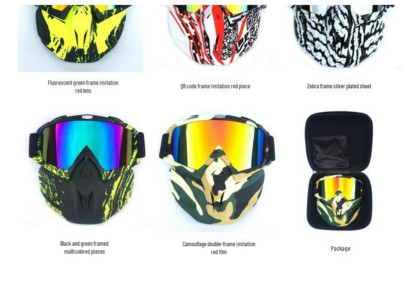 Off-Road Motorcycle Goggles: Exclusive Face Shield Protective Eyewear for Outdoor Use