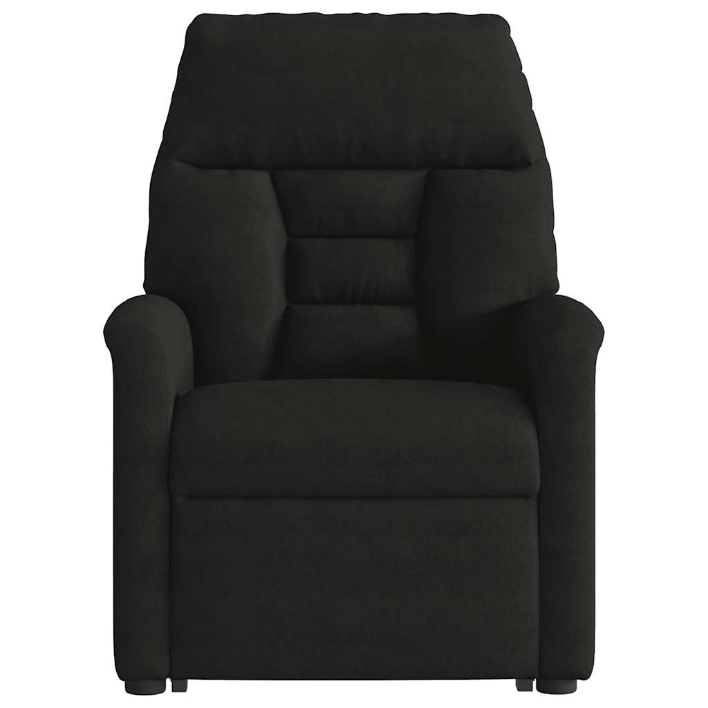 Lift-Up Massage Chair, Reclining, Black, Microfiber