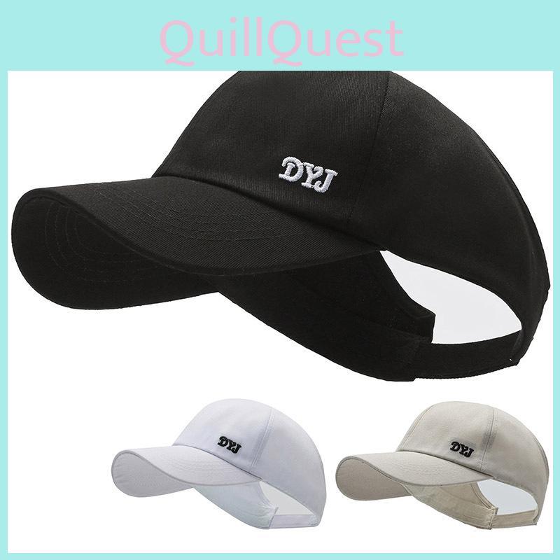 Letter Dyj Baseball Cap Summer Uv Protection Hat Breathable Sport Peaked Caps