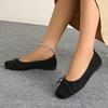 2026 New Fashion Soft Suede Ballet Shoes Flat South Korean Square Top Single Shoes Pregnant Women's Large Casual Women's Shoes
