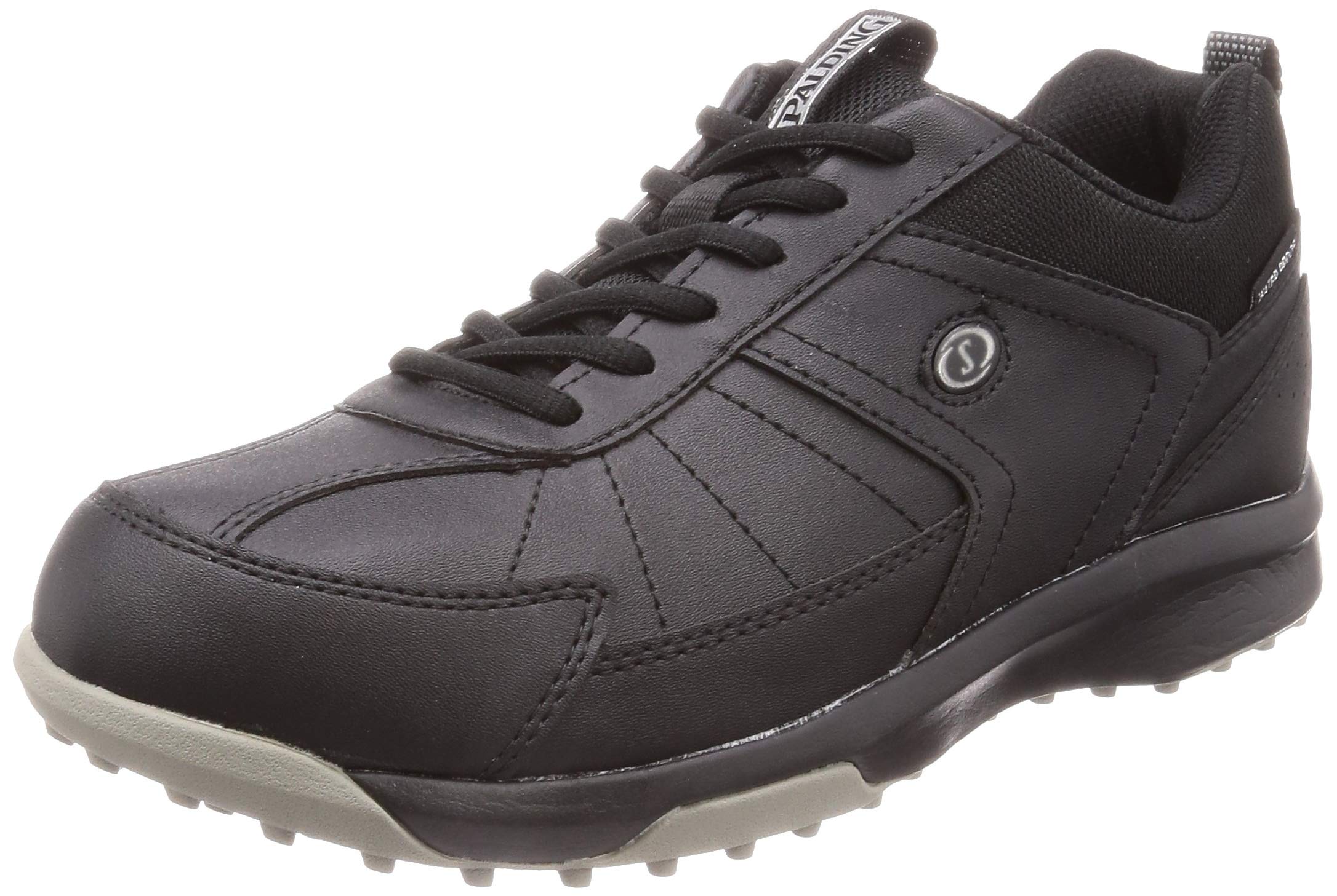 

SPALDING Мужские водонепроницаемые гольф-кроссовки без шипов, широкая посадка, размер 4E, CIS 3550, черный, размер 25.0 см