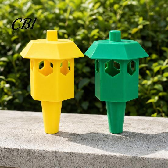 Plastic Wasp Trap Outdoor Trap, Hanging Yellow Jacket Fits Most Bottles, Reusable Non-Toxic Hornet Catcher for Garden Backyard (Bottle Not Included)