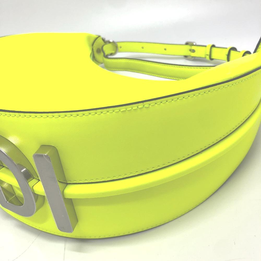 Fendi 8BR798 Graffiti Hobo Bag Shoulder Bag Leather yellow/SilverHardware Unused