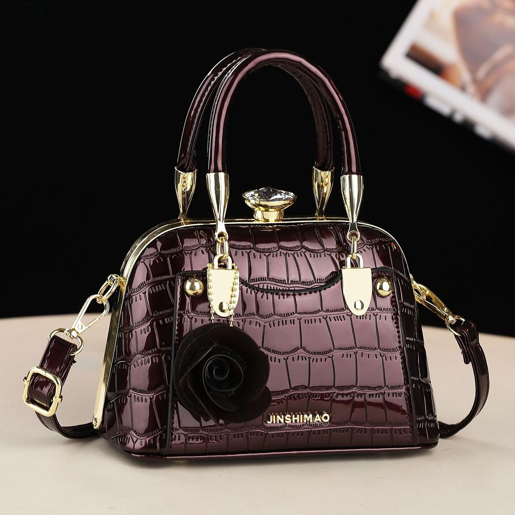 Textur Europäische und Amerikanische Mode Handtasche Umhängetasche Große Kapazität Crossbody Tasche Muschel Tasche Mode Handtasche