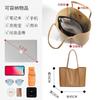 Women's bag niche high-end leather hand-held large bag to work commuting cowhide large capacity shoulder tote bag women