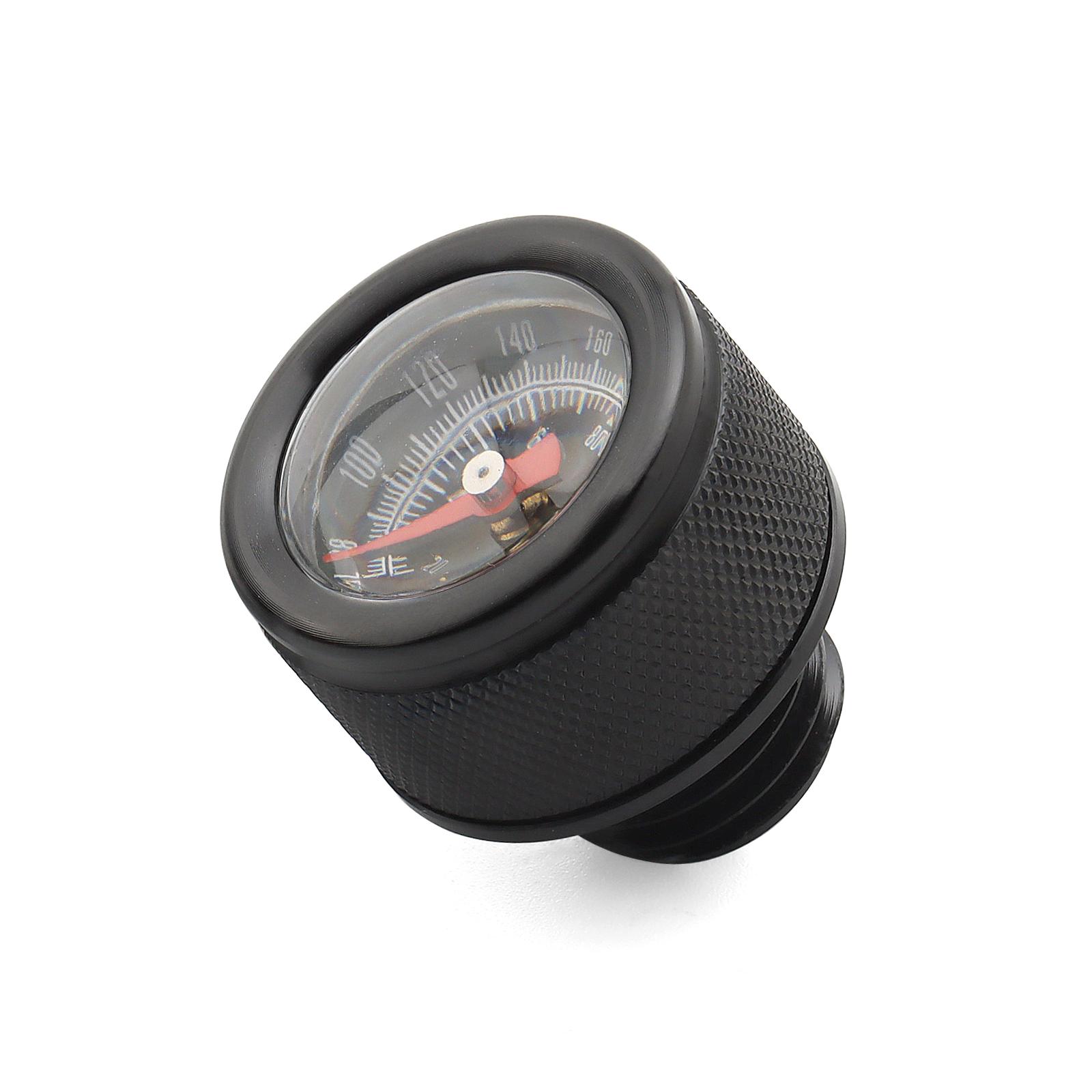 

Universal Aluminum Oil Temperature Gauge for Motorcycle M20x1.5 & M20x2.5 Thread Fit Honda Kawasaki Yamaha BMW Ducati M20x2.5All Black