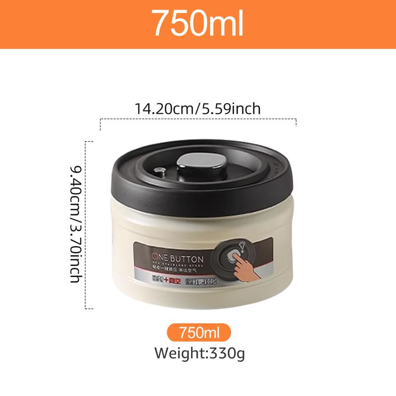 

Вакуумный контейнер для кофейных зерен из нержавеющей стали, емкость для хранения кофейных зерен с крышкой, банка для хранения порошкового чая