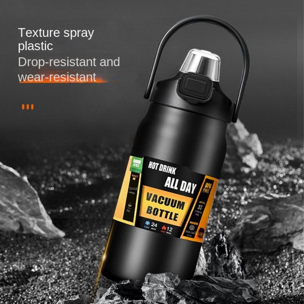 Termohrnek z nerezové oceli 304 s brčkem 2 v 1, kelímek na pití, kelímek na studenou vodu