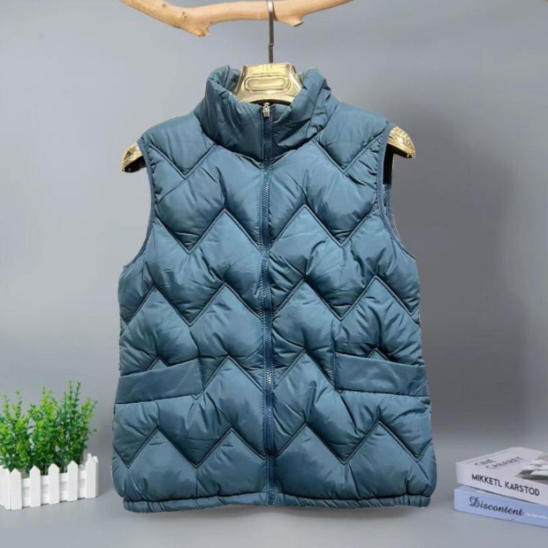 Weste Damen Herbst und Winter Mode Mutter Weste Jacke lockere und leichte Daunen Baumwollweste Weste Weste warme Baumwolljacke Top