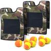 Stick Ball Vest Dodge Ball Game Sticky Target Ball Vest Outdoor Game Props with Soft Fleece Balls Safe for Kids Children
