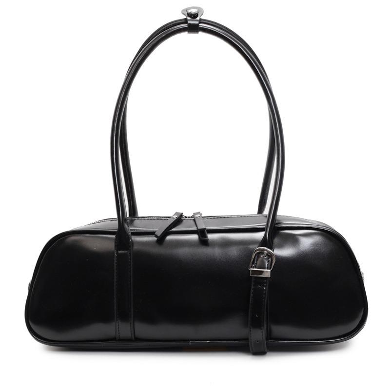 

Niche design underarm bag women s new spring and summer fashion light luxury baguette bag high-end versatile shoulder bag чорний