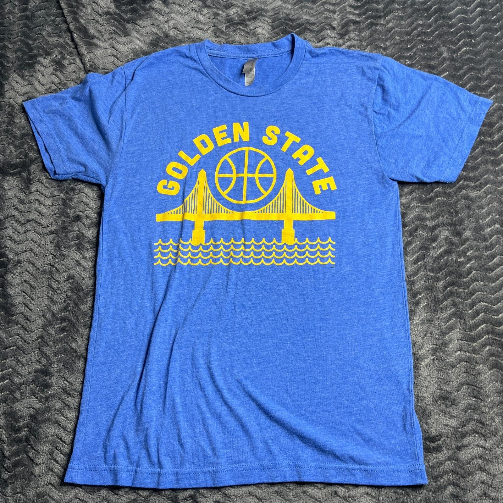 Next level Size Small Blue Golden State Warriors Graphic T Shirt XL