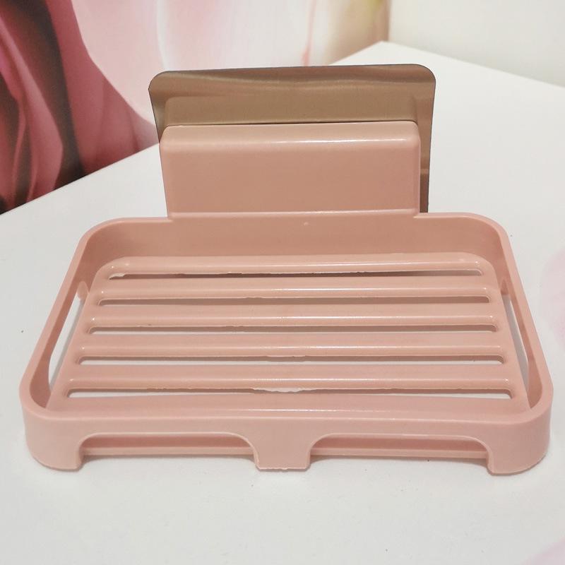 Nordic Style Punch-Free Bathroom Soap Rack - Strong Seamless Single-Layer Drain Soap Box