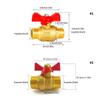 Premium Industrial Double Male Thread Ball Valves 1/2 Inch Or 3/4 Inch SuitableFor Home And Commercial Industry Plumbing