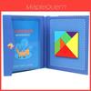 Magnetic Tangram Puzzle With Wooden Material For Childrens Brain Development Education Toy