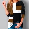 Women's Autumn and Winter 3D Printed Crew Neck Long Sleeve T-Shirt Fashion Versatile Breathable Trend Casual